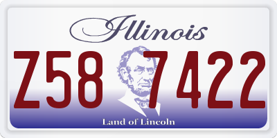 IL license plate Z587422