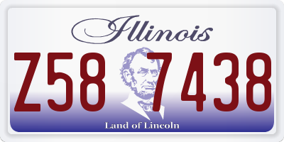 IL license plate Z587438