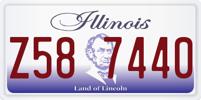 IL license plate Z587440