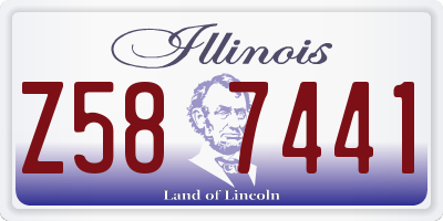 IL license plate Z587441