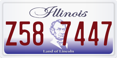 IL license plate Z587447