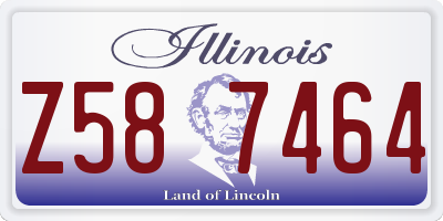 IL license plate Z587464
