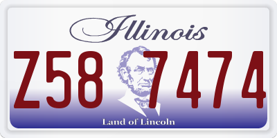 IL license plate Z587474
