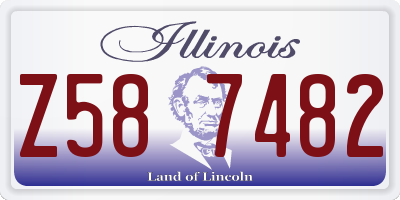 IL license plate Z587482