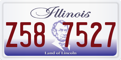 IL license plate Z587527