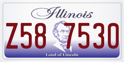 IL license plate Z587530