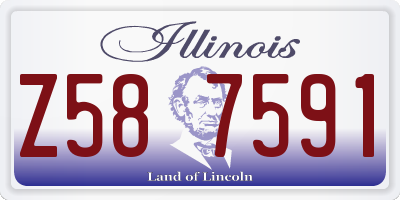 IL license plate Z587591