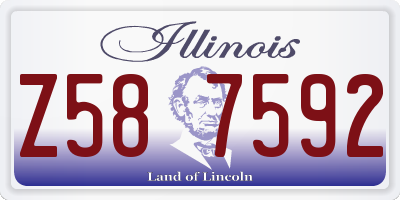 IL license plate Z587592