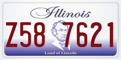 IL license plate Z587621