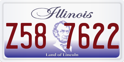 IL license plate Z587622