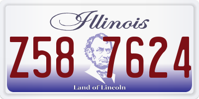IL license plate Z587624