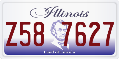 IL license plate Z587627