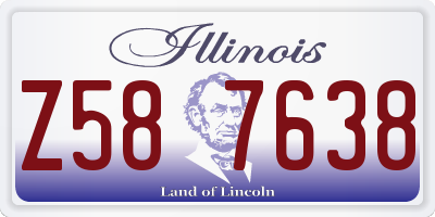 IL license plate Z587638