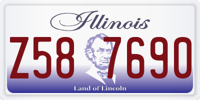 IL license plate Z587690