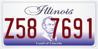 IL license plate Z587691