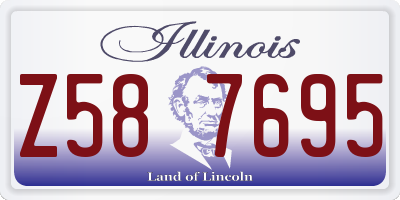 IL license plate Z587695