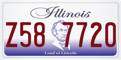 IL license plate Z587720