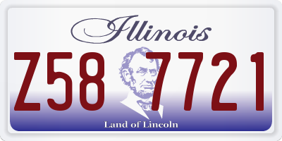 IL license plate Z587721