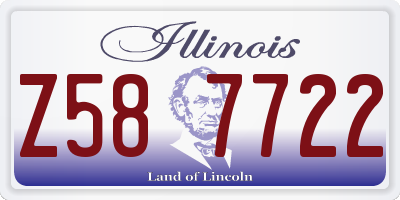 IL license plate Z587722