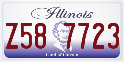 IL license plate Z587723