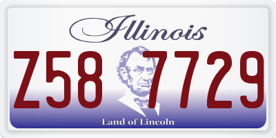 IL license plate Z587729