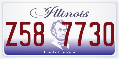 IL license plate Z587730