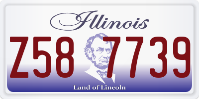 IL license plate Z587739