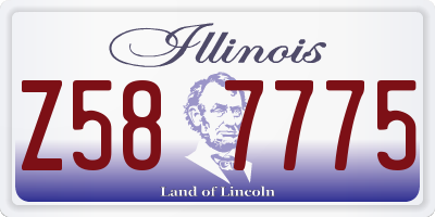 IL license plate Z587775
