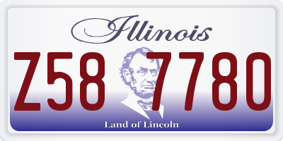 IL license plate Z587780