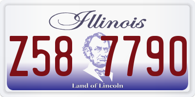 IL license plate Z587790