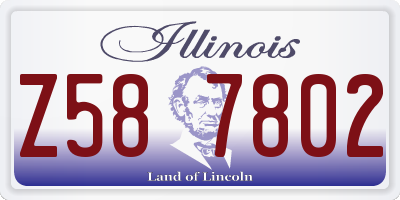 IL license plate Z587802