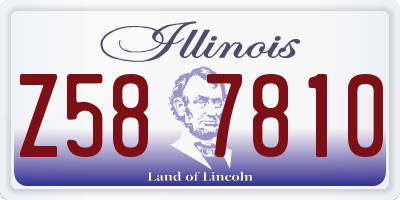 IL license plate Z587810