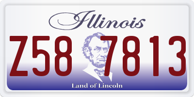 IL license plate Z587813