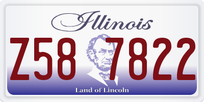 IL license plate Z587822