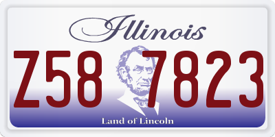 IL license plate Z587823