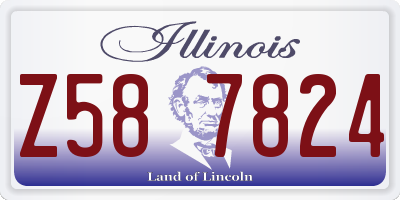IL license plate Z587824