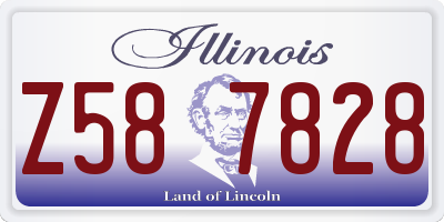 IL license plate Z587828