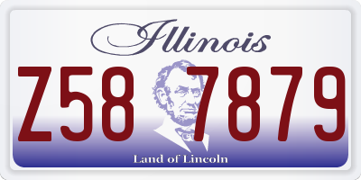 IL license plate Z587879