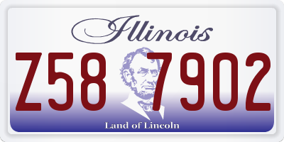 IL license plate Z587902