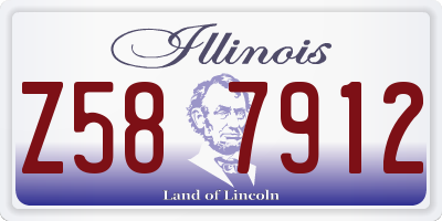 IL license plate Z587912