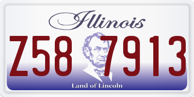 IL license plate Z587913