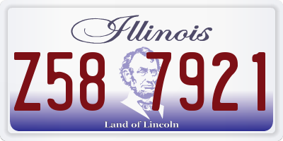 IL license plate Z587921