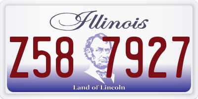 IL license plate Z587927