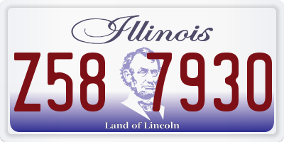 IL license plate Z587930