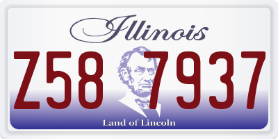 IL license plate Z587937