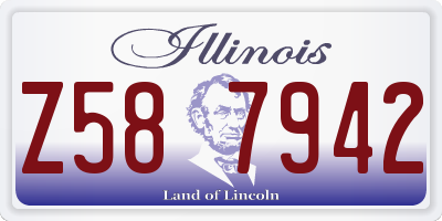 IL license plate Z587942