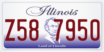 IL license plate Z587950