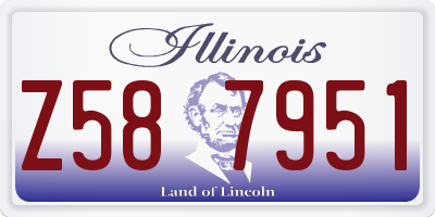 IL license plate Z587951