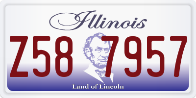 IL license plate Z587957