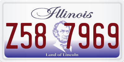 IL license plate Z587969